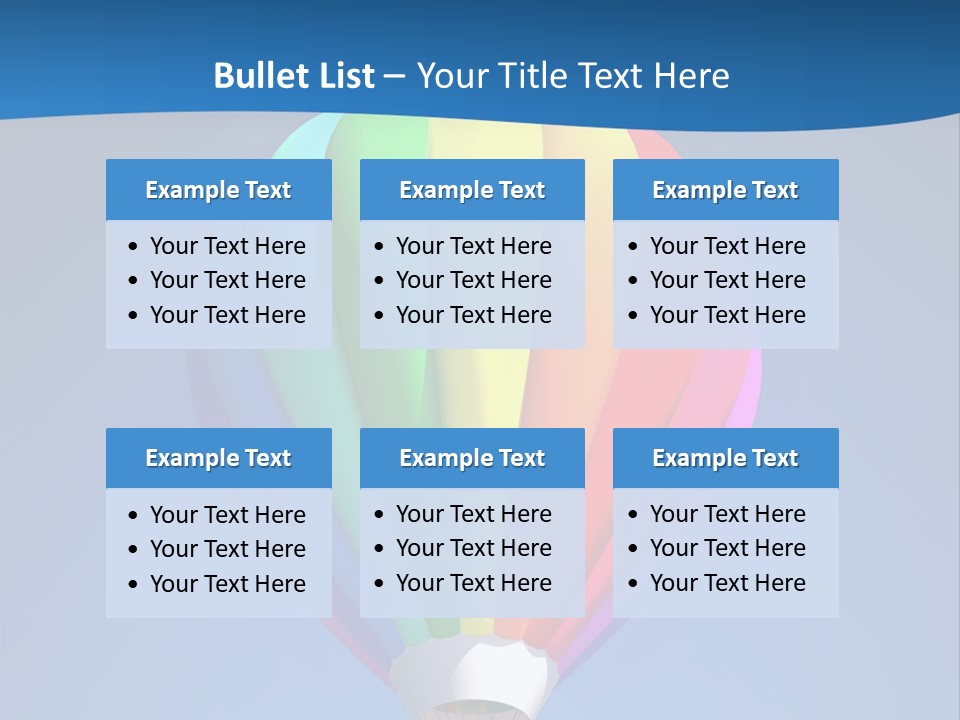 Air Sky Basket PowerPoint Template
