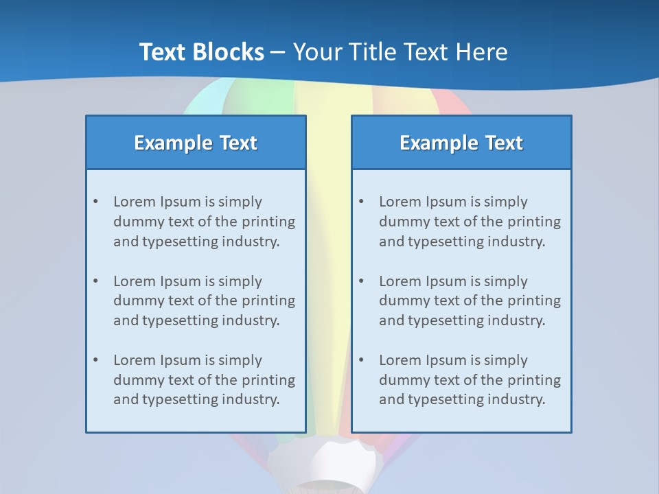 Air Sky Basket PowerPoint Template