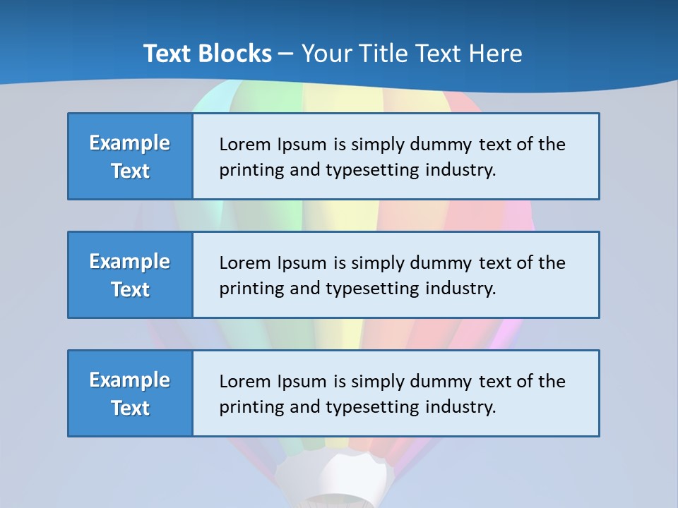 Air Sky Basket PowerPoint Template