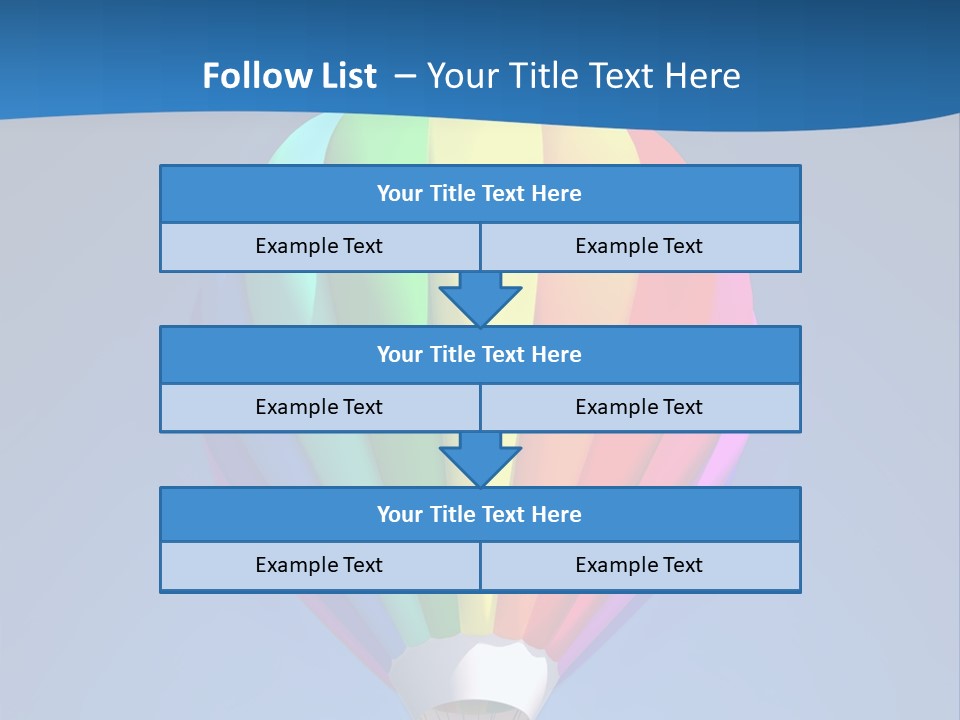 Air Sky Basket PowerPoint Template