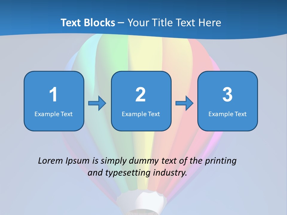 Air Sky Basket PowerPoint Template