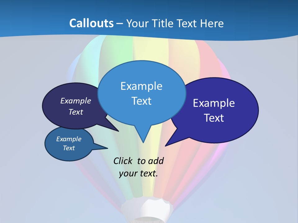 Air Sky Basket PowerPoint Template