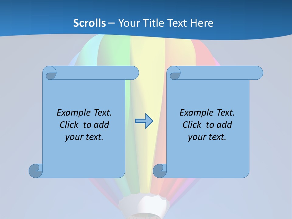 Air Sky Basket PowerPoint Template
