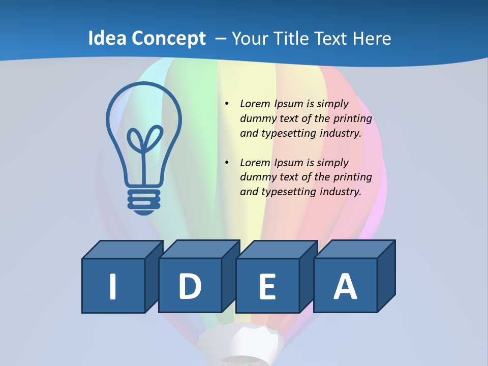 Air Sky Basket PowerPoint Template