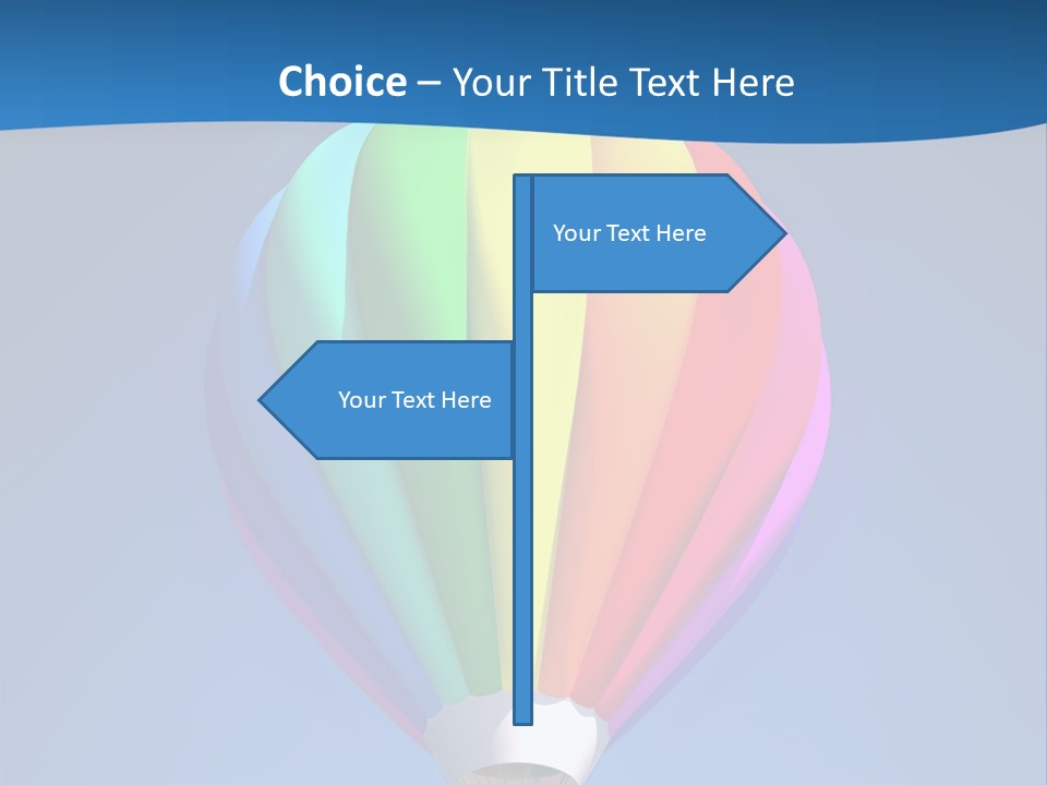 Air Sky Basket PowerPoint Template