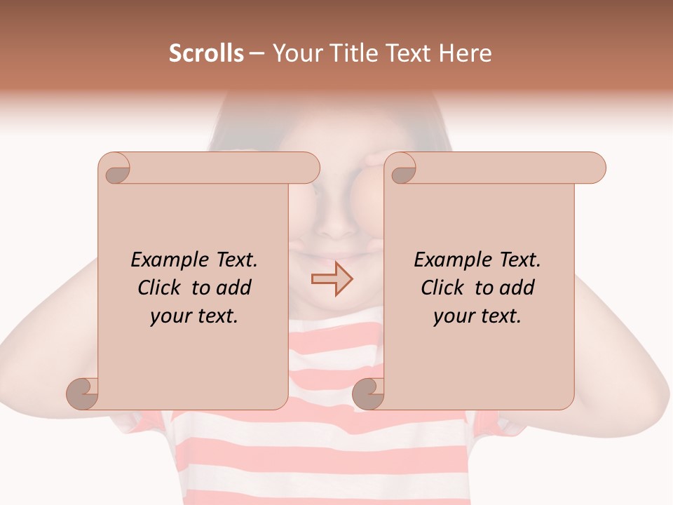 Diet Girl Food PowerPoint Template