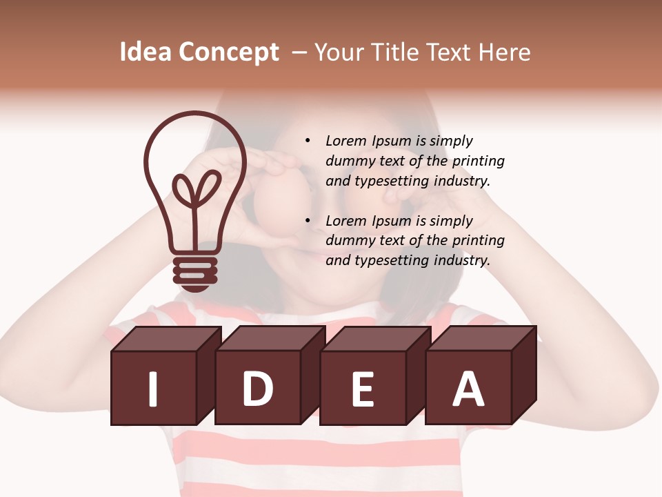 Diet Girl Food PowerPoint Template