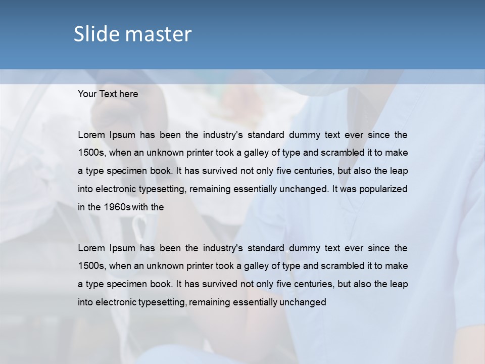 Health Background Occupation PowerPoint Template