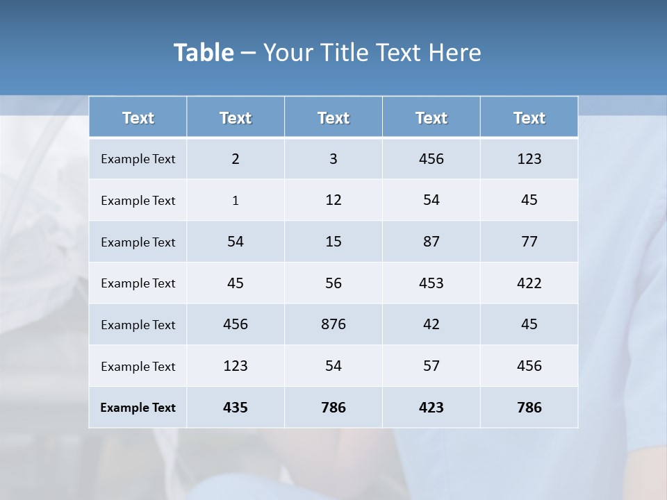 Health Background Occupation PowerPoint Template