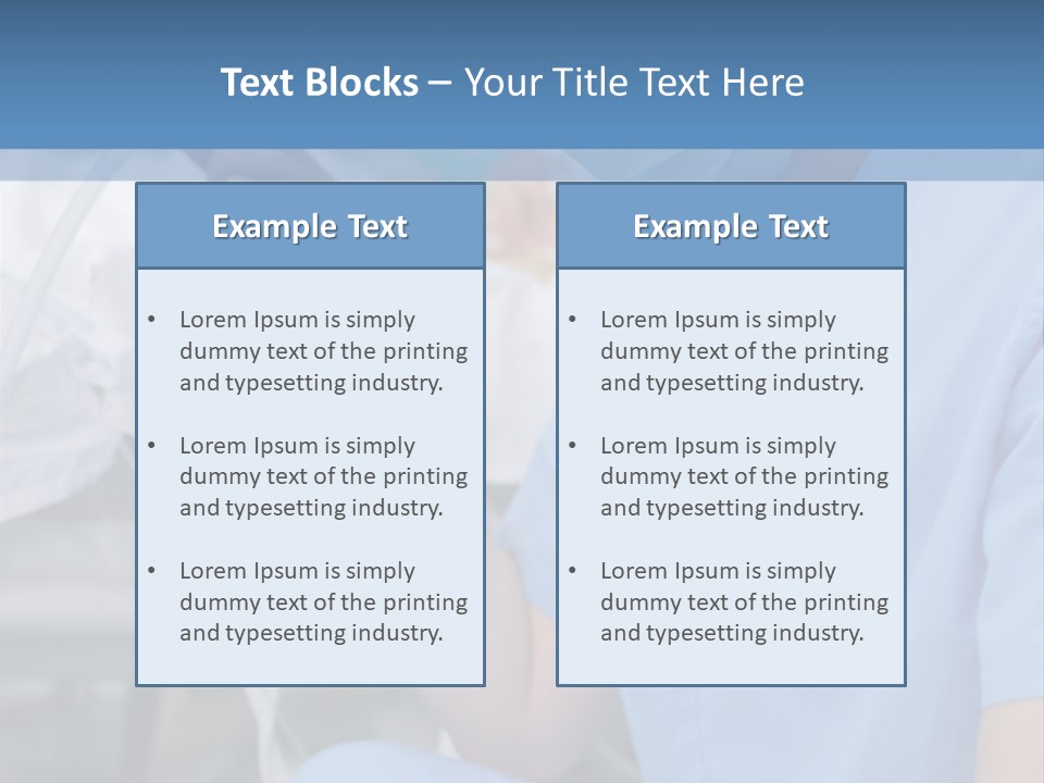 Health Background Occupation PowerPoint Template