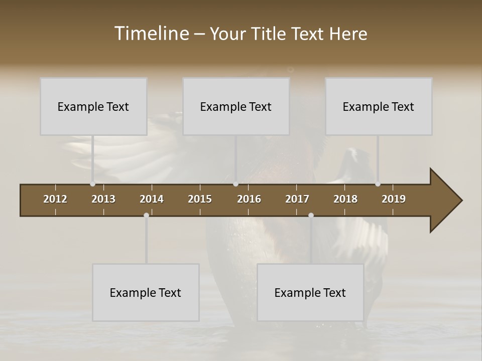 Duck Winged Bird PowerPoint Template