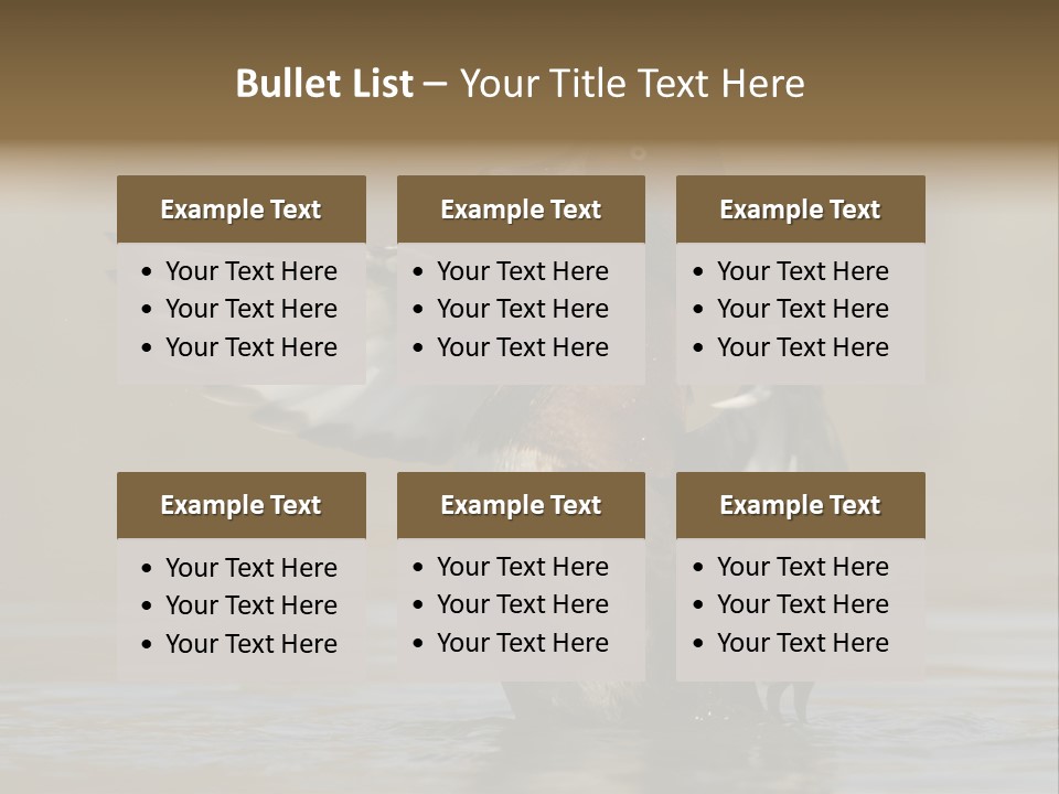 Duck Winged Bird PowerPoint Template