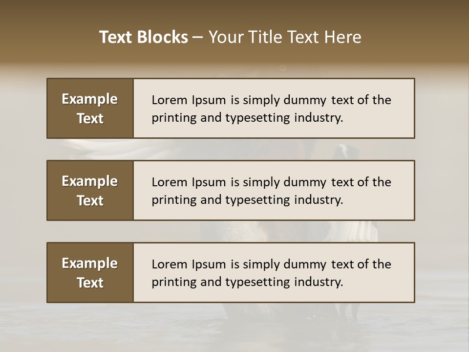 Duck Winged Bird PowerPoint Template