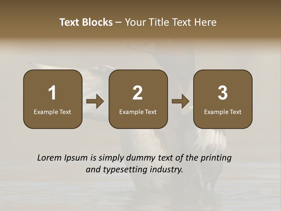 Duck Winged Bird PowerPoint Template