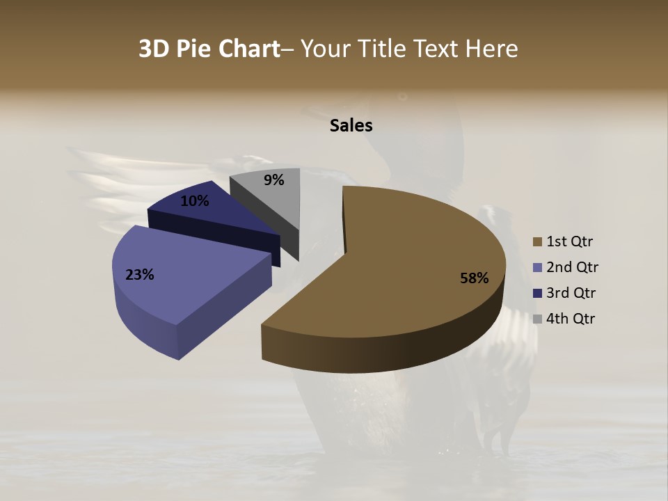 Duck Winged Bird PowerPoint Template