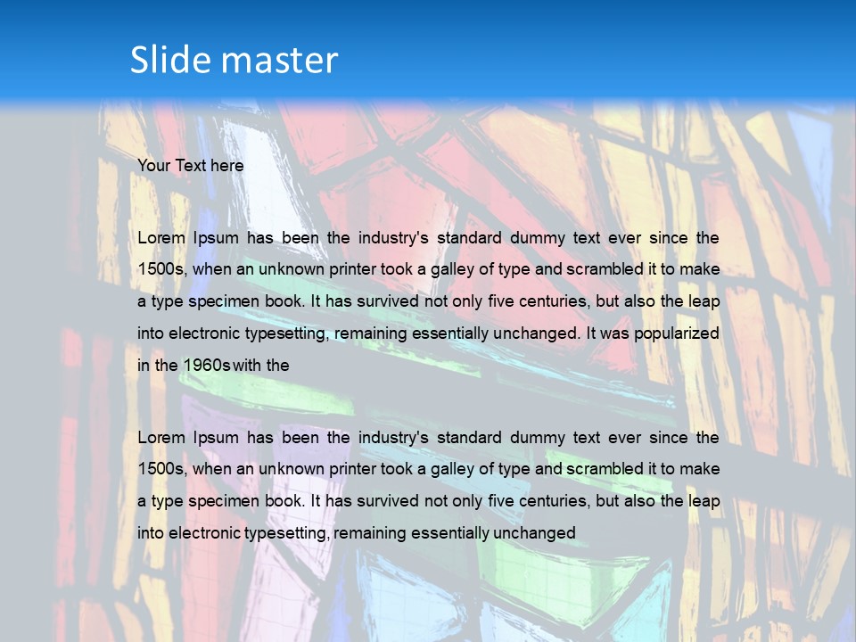 Religion Abstract Decorative PowerPoint Template