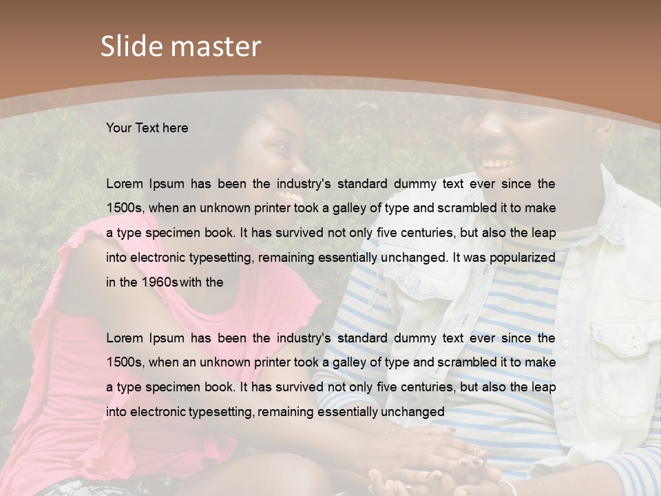 Woman Attractive Summer PowerPoint Template