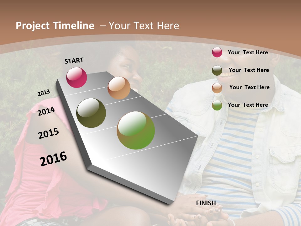 Woman Attractive Summer PowerPoint Template