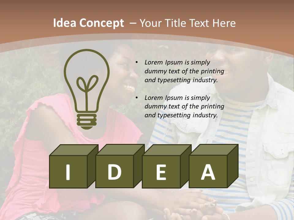 Woman Attractive Summer PowerPoint Template