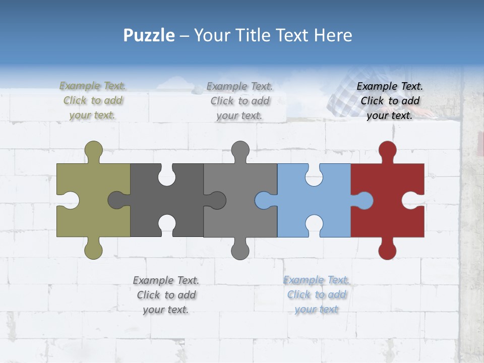 Repairing Wall Workwear PowerPoint Template