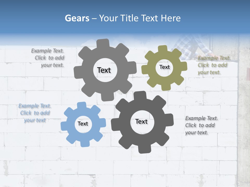 Repairing Wall Workwear PowerPoint Template