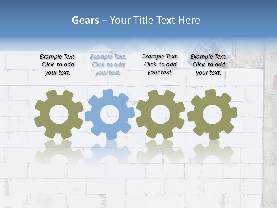 Repairing Wall Workwear PowerPoint Template