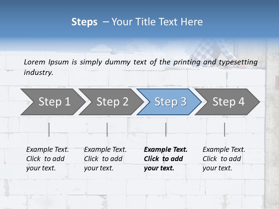 Repairing Wall Workwear PowerPoint Template