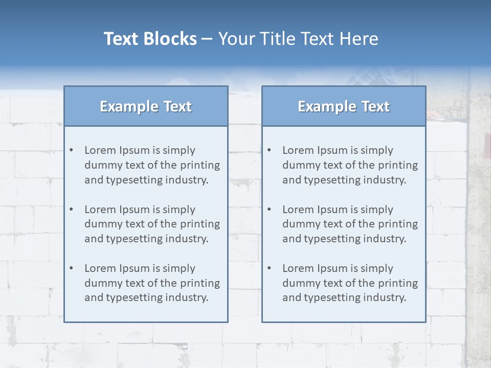 Repairing Wall Workwear PowerPoint Template