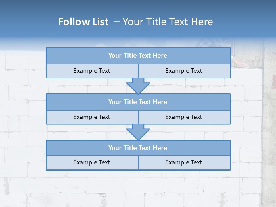 Repairing Wall Workwear PowerPoint Template