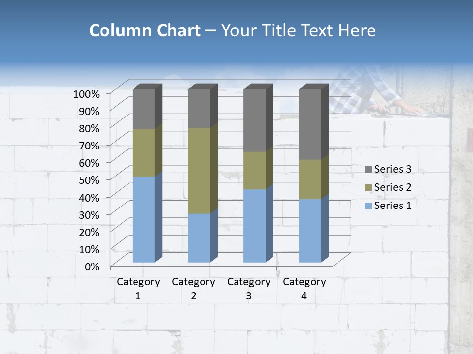 Repairing Wall Workwear PowerPoint Template