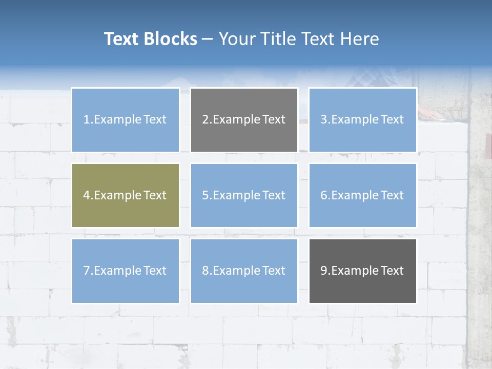 Repairing Wall Workwear PowerPoint Template