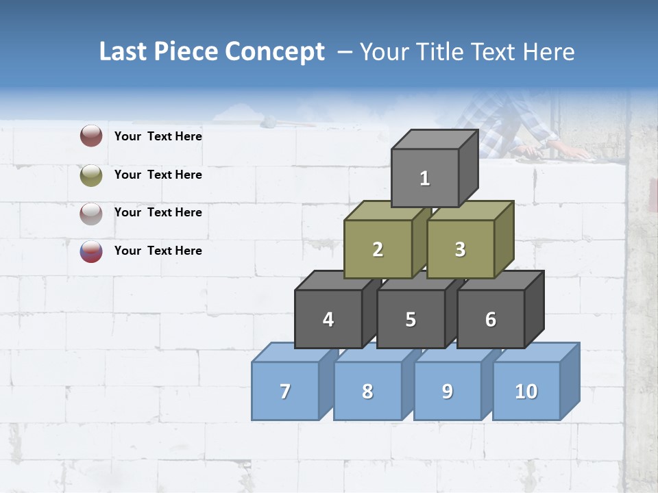 Repairing Wall Workwear PowerPoint Template