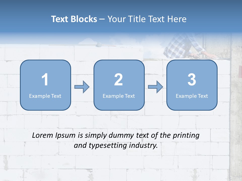 Repairing Wall Workwear PowerPoint Template