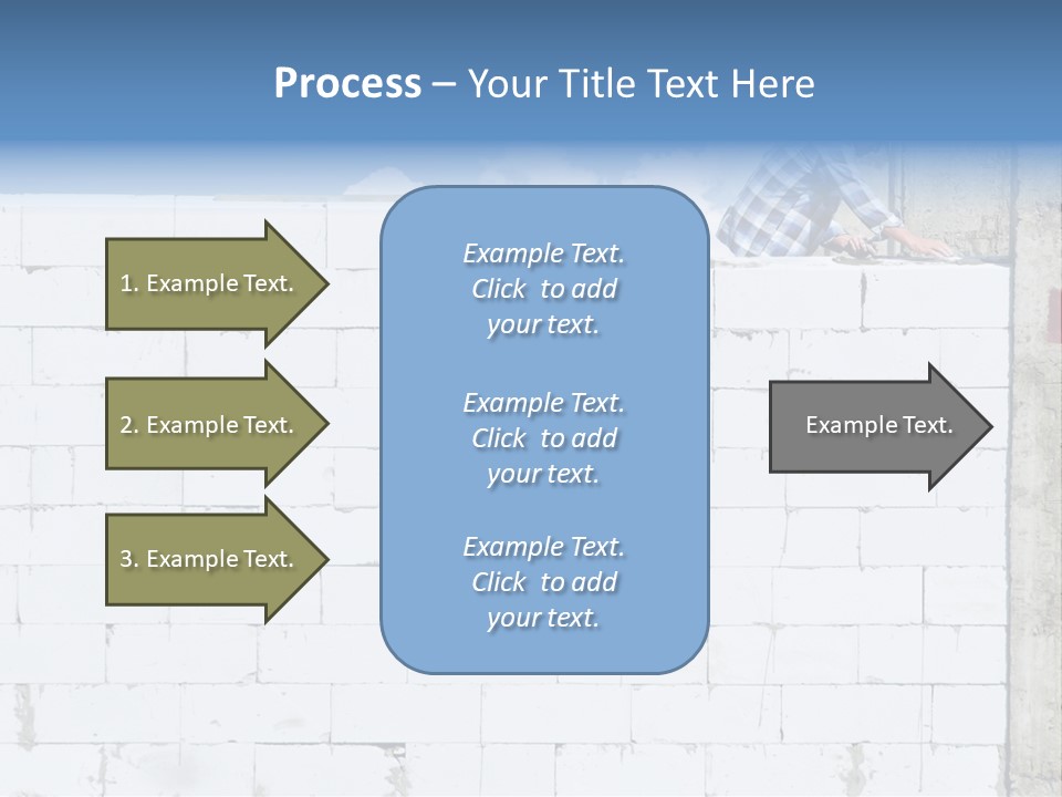 Repairing Wall Workwear PowerPoint Template