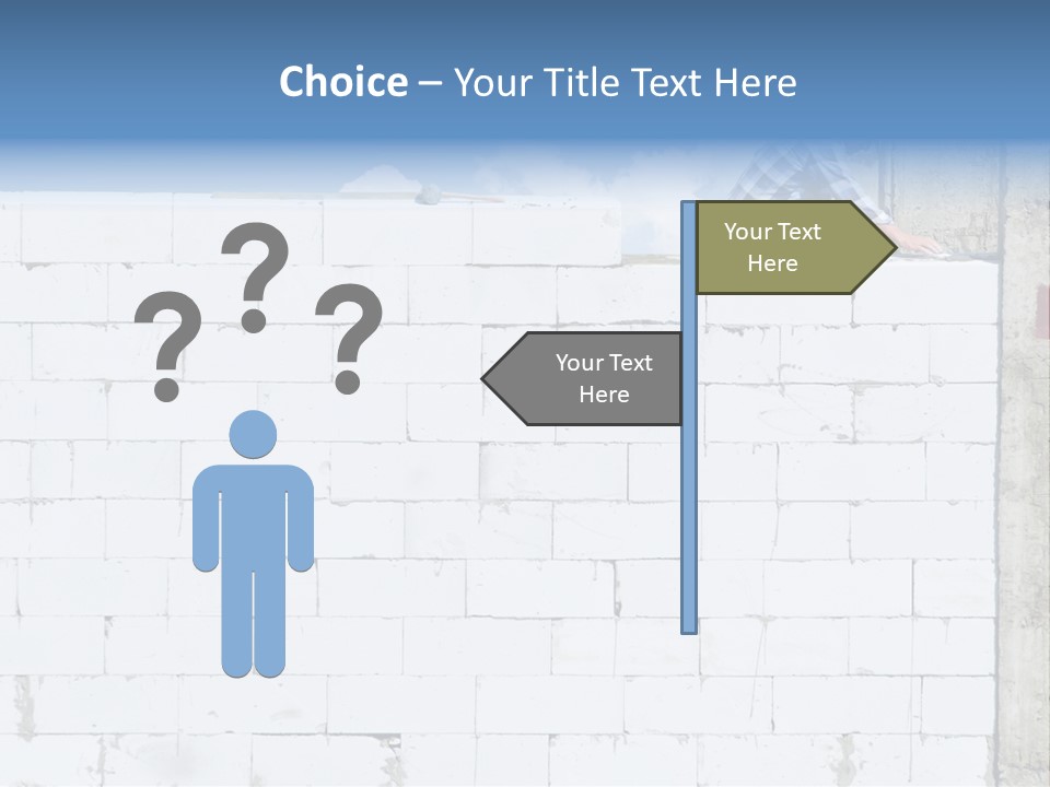 Repairing Wall Workwear PowerPoint Template