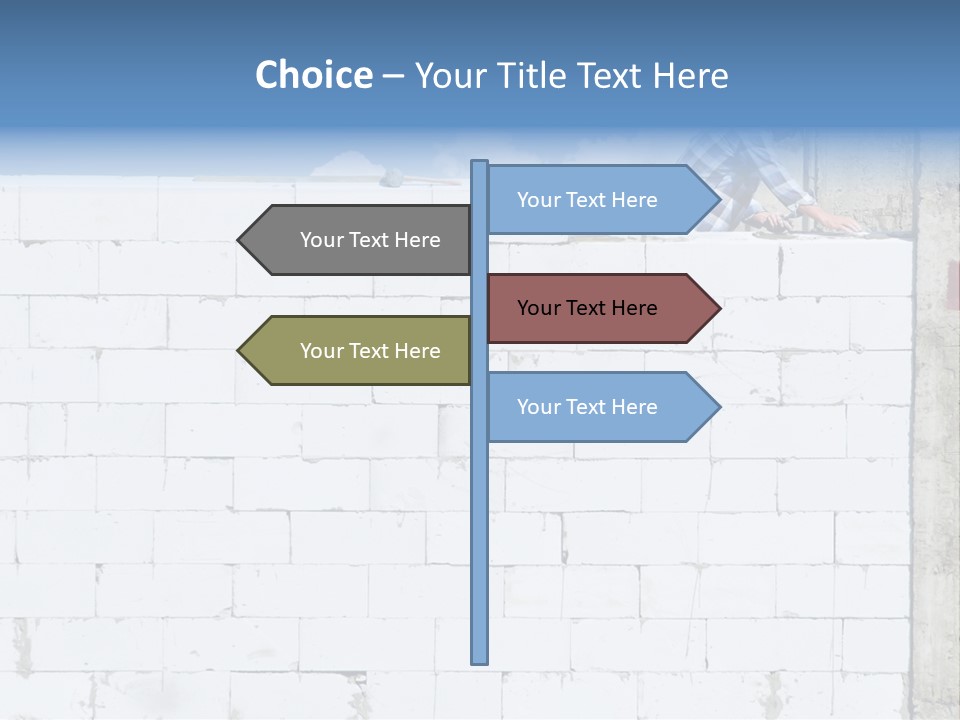 Repairing Wall Workwear PowerPoint Template