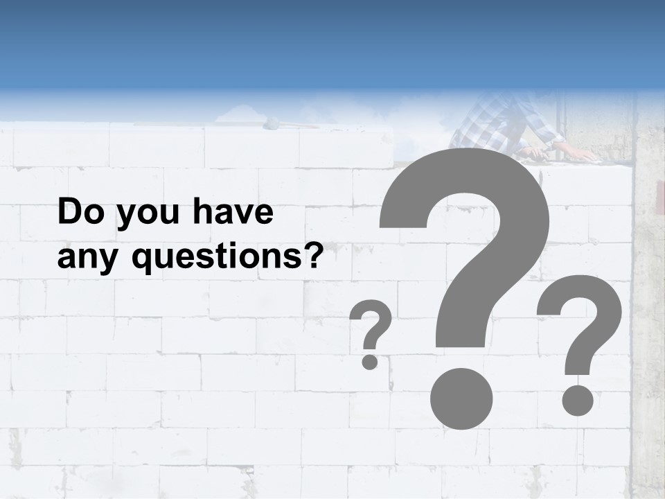 Repairing Wall Workwear PowerPoint Template