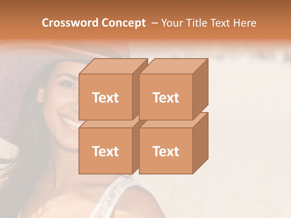 Model Multiracial Ocean PowerPoint Template