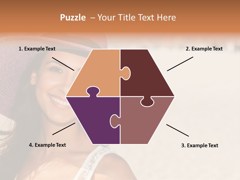 Model Multiracial Ocean PowerPoint Template