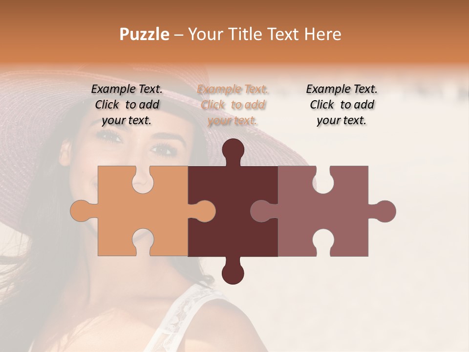 Model Multiracial Ocean PowerPoint Template