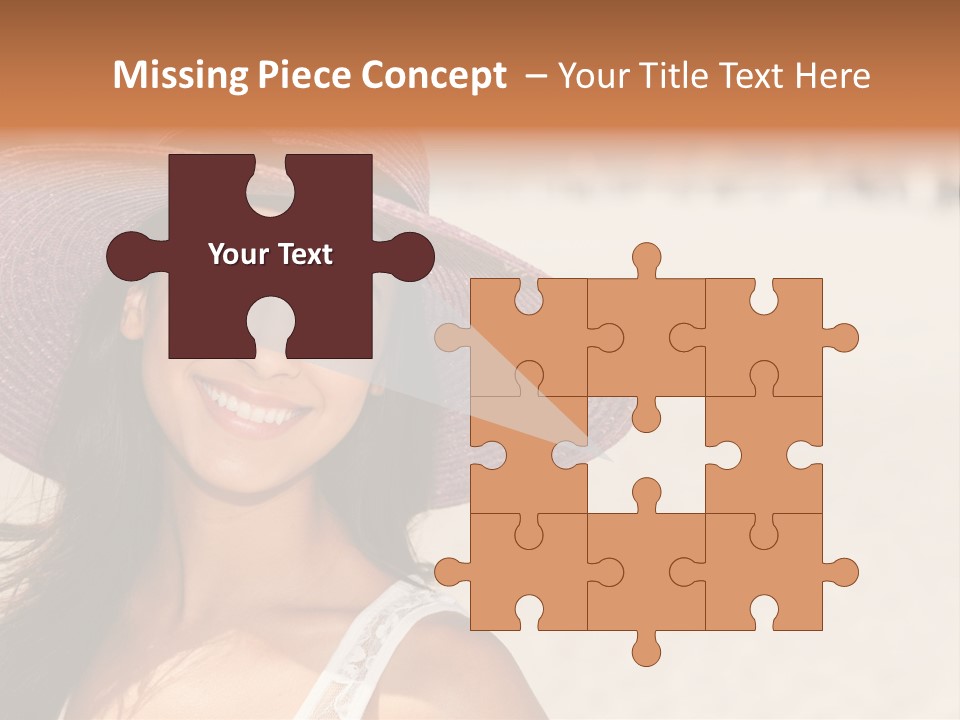 Model Multiracial Ocean PowerPoint Template