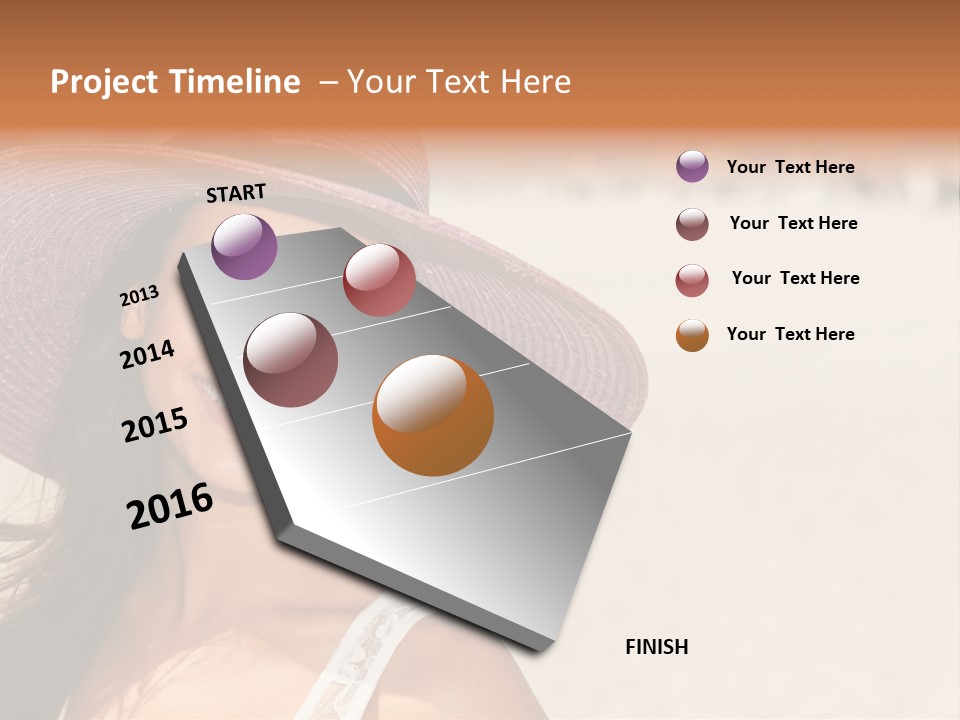 Model Multiracial Ocean PowerPoint Template