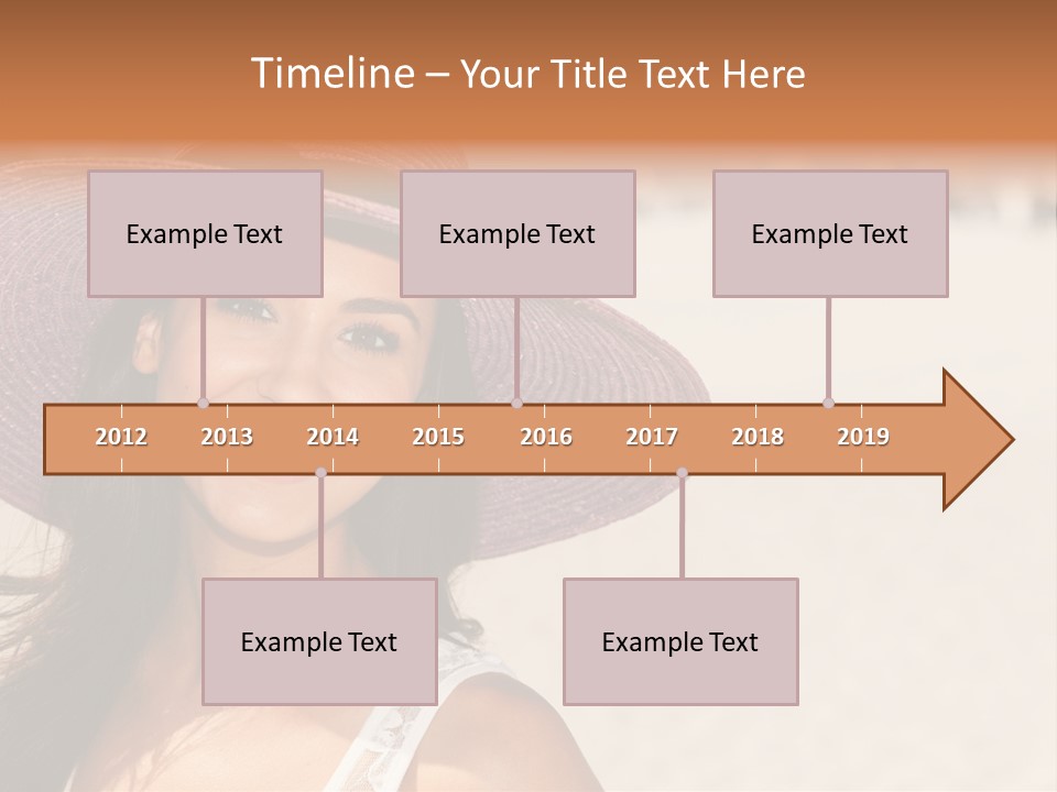 Model Multiracial Ocean PowerPoint Template