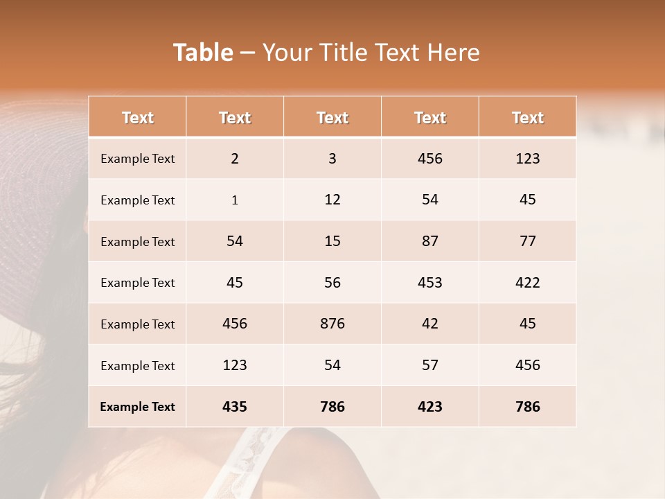 Model Multiracial Ocean PowerPoint Template