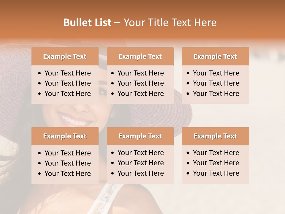 Model Multiracial Ocean PowerPoint Template