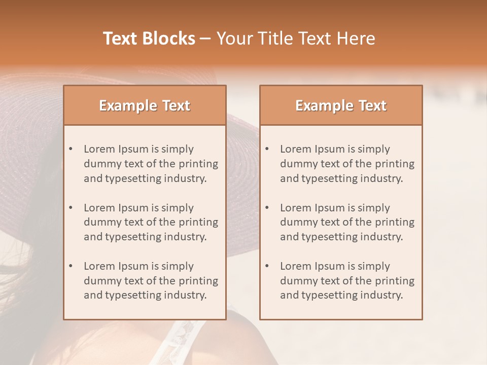 Model Multiracial Ocean PowerPoint Template