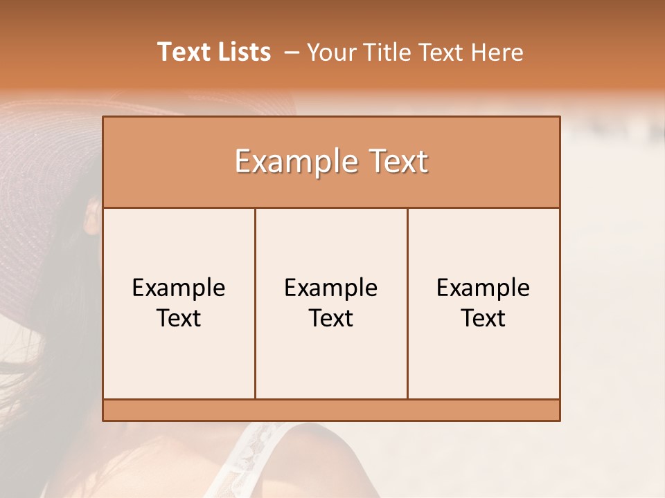Model Multiracial Ocean PowerPoint Template