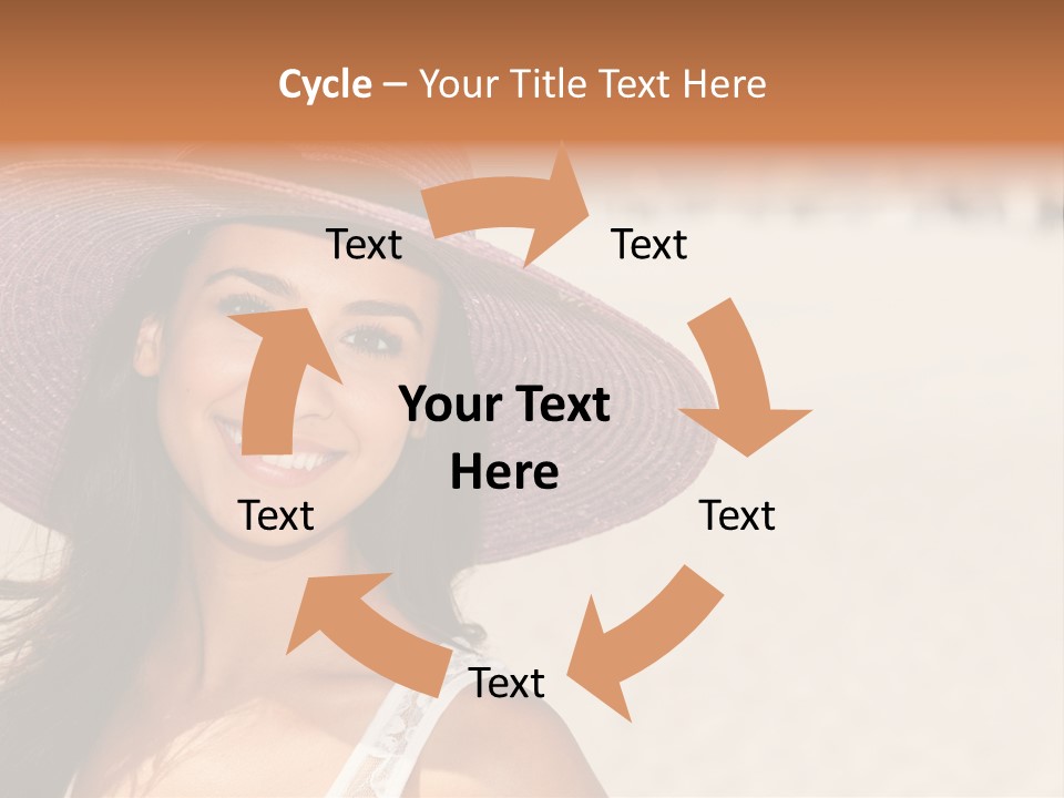 Model Multiracial Ocean PowerPoint Template