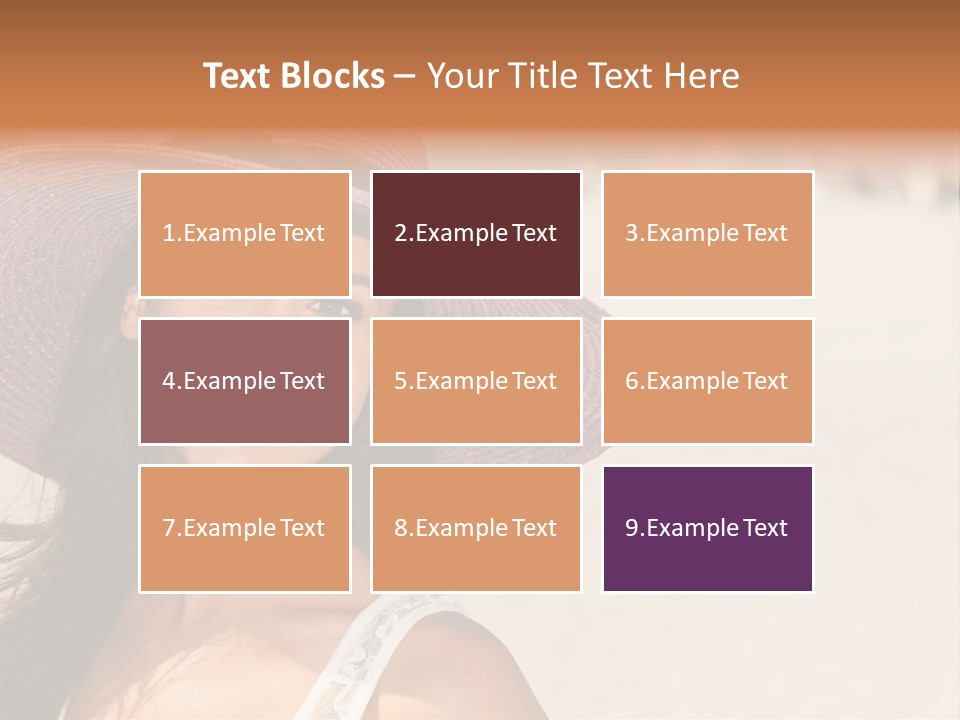 Model Multiracial Ocean PowerPoint Template