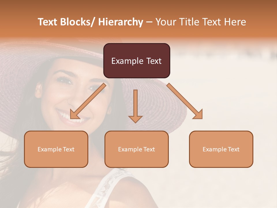 Model Multiracial Ocean PowerPoint Template